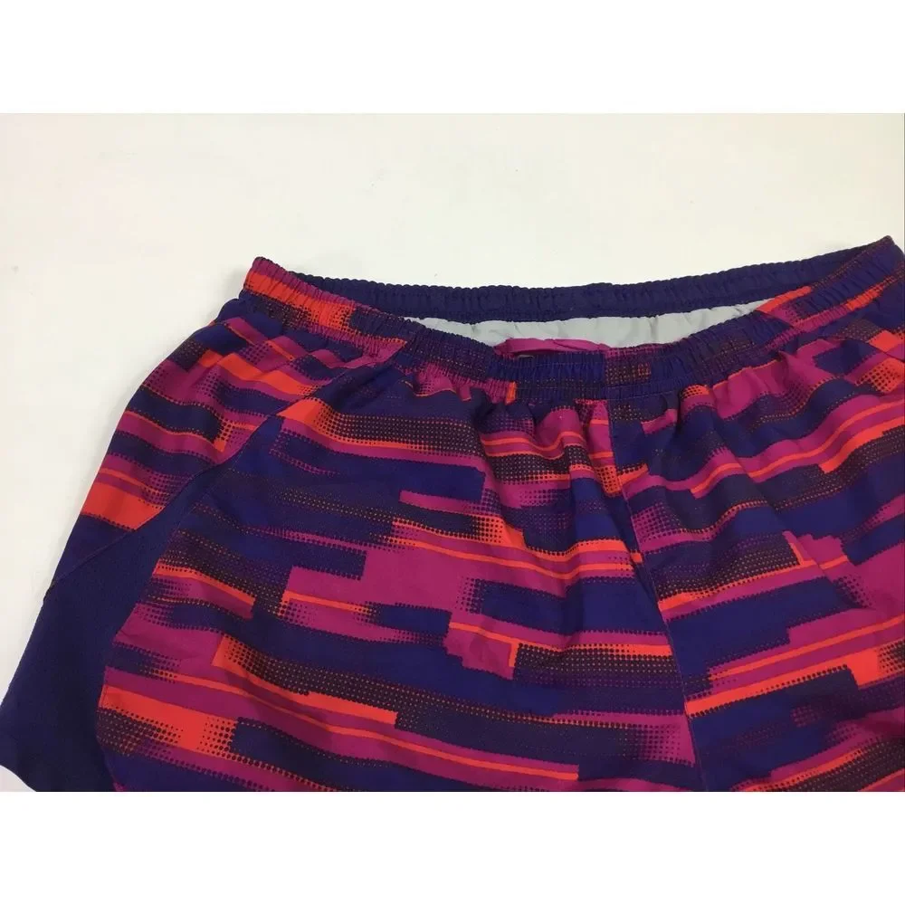 Nike Swim Board‎ Shorts Womens lined Blue multi color Draw string Size M